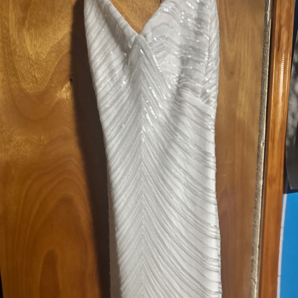 White Sequin Dress